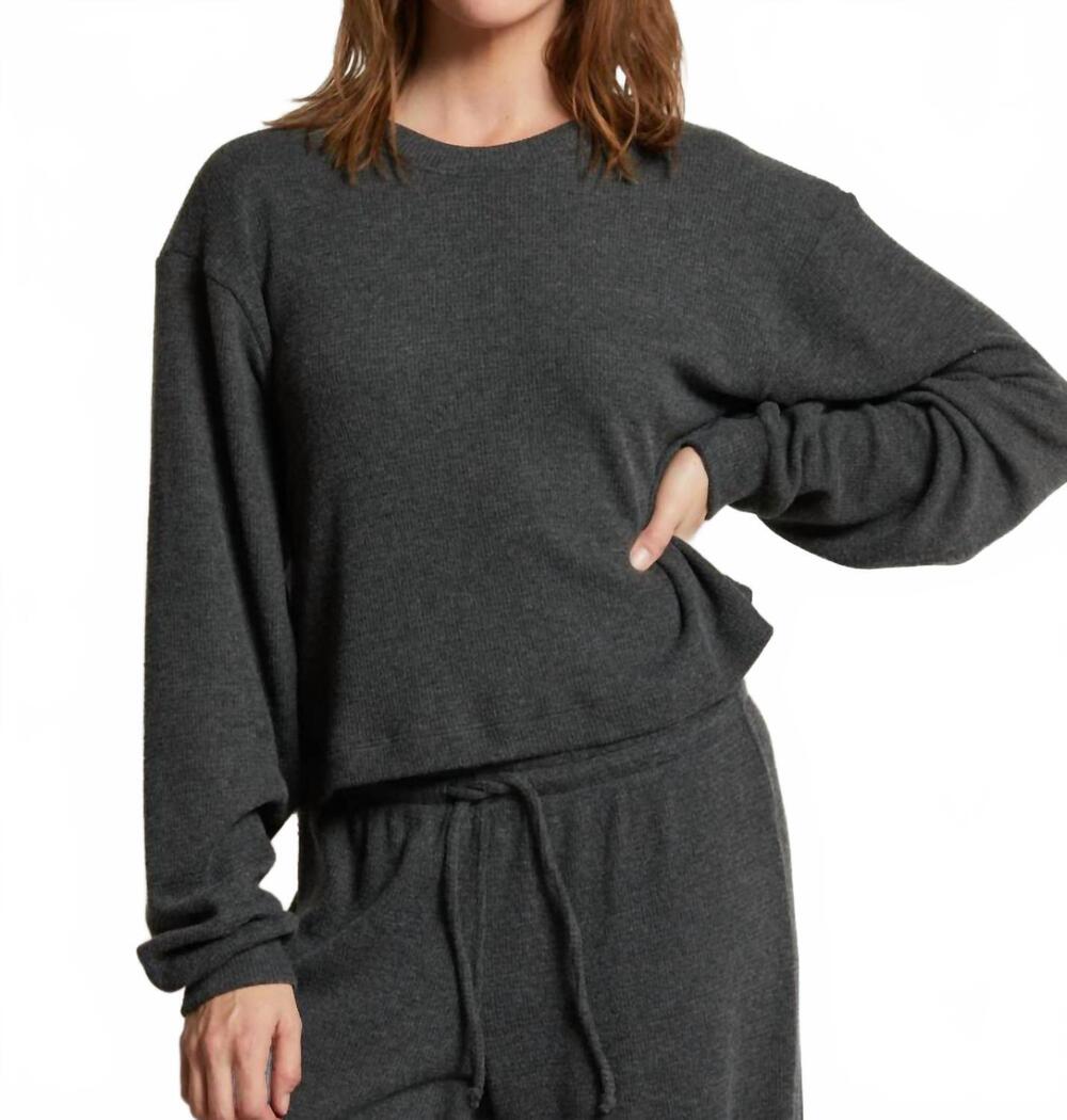 NEW PERFECTWHITETEE stills long sleeve top in black